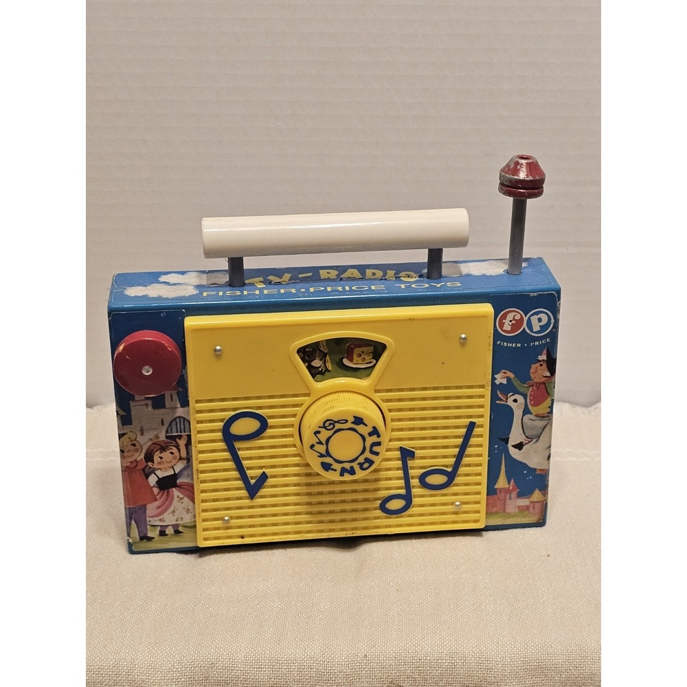 Vintage Fisher-Price TV Radio Children's Toy